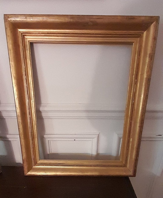 Image 1 of Rechthoekige vergulde lijsten in de stijl van de 19e en begin 20e eeuw.