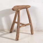 Antiker chinesischer Hocker (ca. 1900) #11, Holz, Braun, Rustic (Foto 6 von 35)