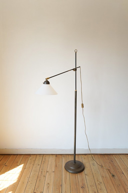 Lampada vintage con pompa dell'acqua – vloerlampen, Glass (photo 2 of 9)