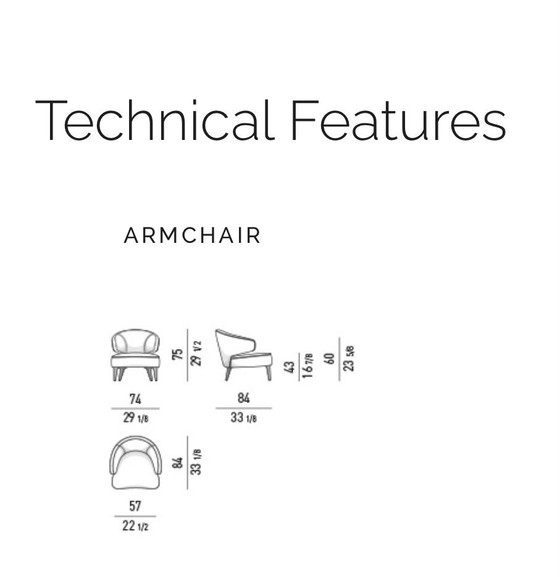 Image 1 of Fauteuil Minotti « Aston » de Rodolfo Dordoni