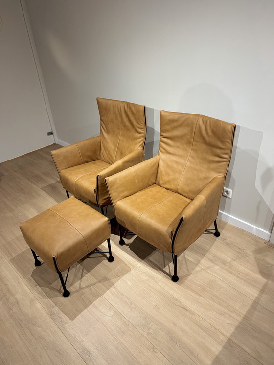 Image 1 of Ensemble Montis Charly + Hocker - Cuir Ohmann