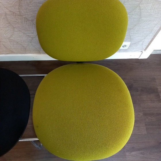 Image 1 of Panchina vintage per sala d'attesa; 2 posti con tavolo