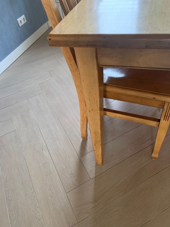 Image 1 of Vintage eethoek beuken