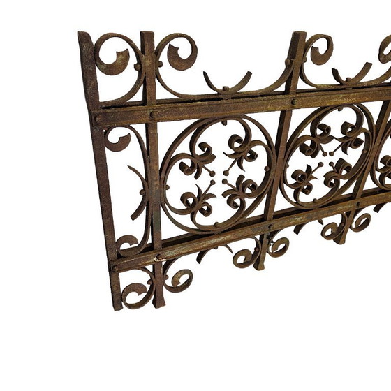 Image 1 of Antique French wrought iron fencing, second half of the 19th century