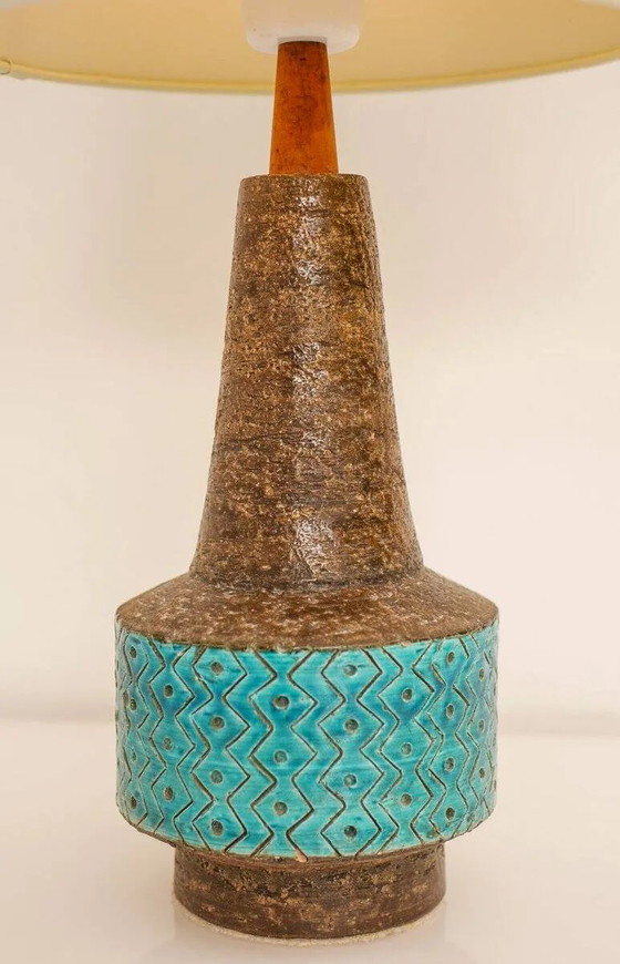 Lampe en céramique Bitossi bleu Rimini, par Aldo Londi, Italie, années 1970 – Porcelain, Ceramic (photo 16 of 18)