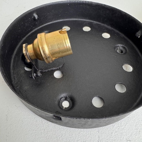 Image 1 of PICCOLA LAMPADA DA PARETE ROTONDA VINTAGE AMBRA