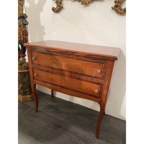 Image 1 of Vintage wooden chest of drawers, Italy 1970s