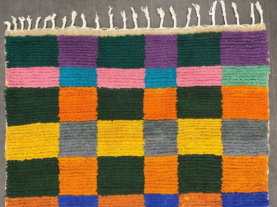 Image 1 of Berber Rug - 245 cm x 150 cm - colored Wool