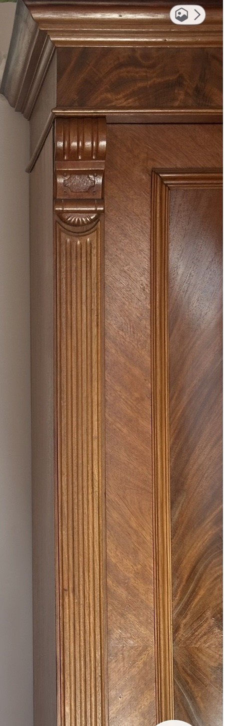 Image 1 of Magnifique meuble démontable de style Gründerzeit, en bois massif foncé – prêt à l'emploi