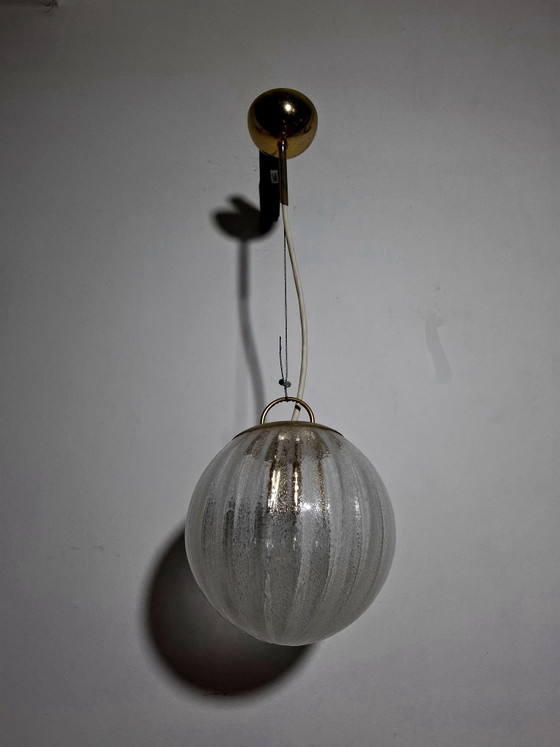 Lampadario anni sfera anni 70s – Lampade a sospensione, Vetro, Metallo (photo 8 of 10)