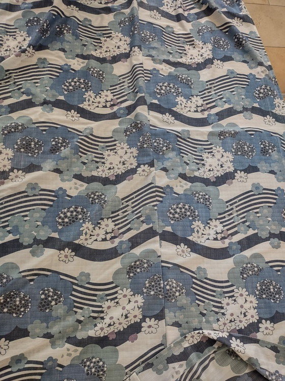 Image 1 of Grote vintage retro Japanse gordijnen uit de jaren 70