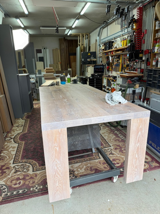 Massief Eiken Design Tafel – Eettafels, Wood (photo 6 of 7)