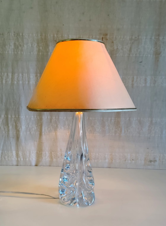J.B. France Kristall Tischlampenfuß - Mitte 20. Jahrhundert – Crystal (photo 5 of 8)