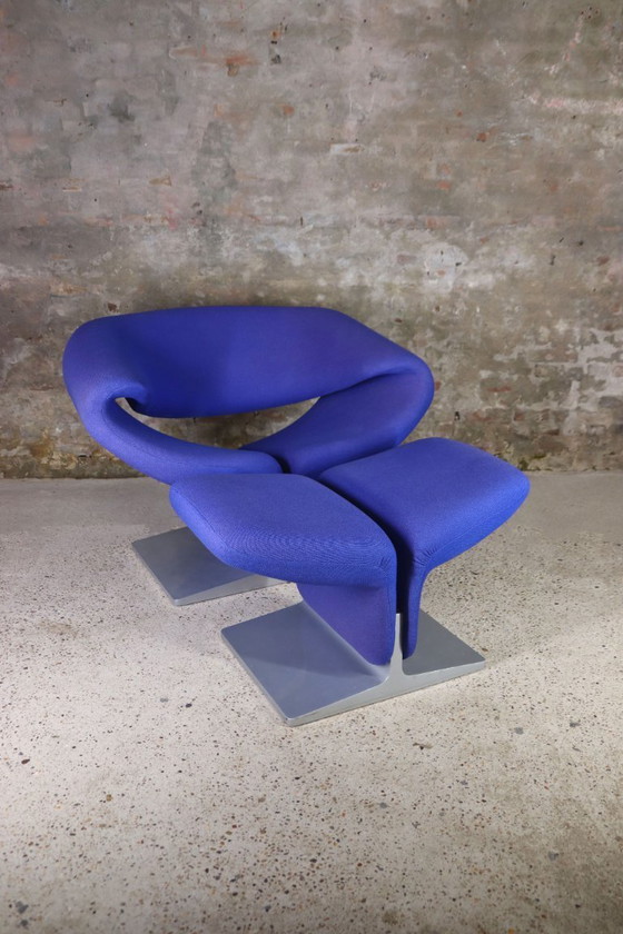 Image 1 of Artifort - F582 - Ribbon Chair + Ottoman - Pierre Paulin - 1990s