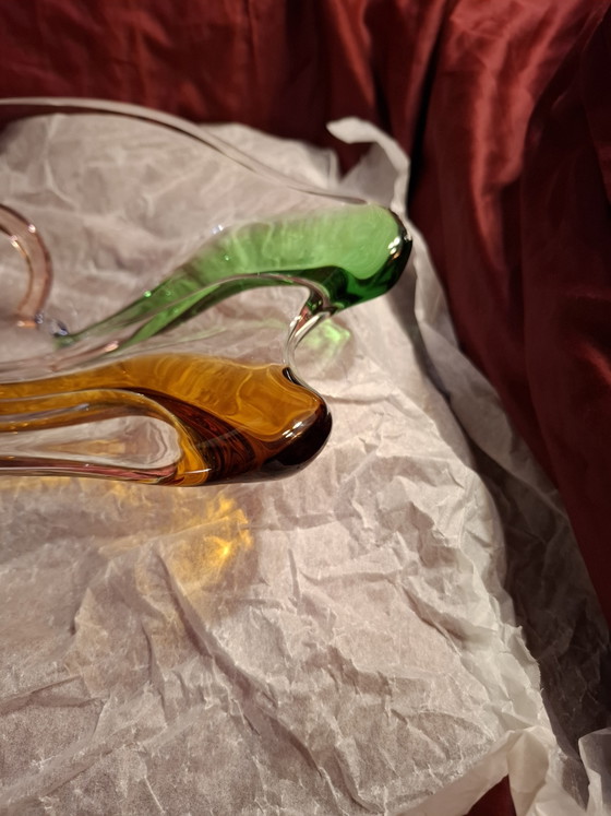 Cuenco artístico Mid-Century "Rhapsody" grande de vidrio de František Zemek para Mstišov (42 cm) – Glass (photo 5 of 12)