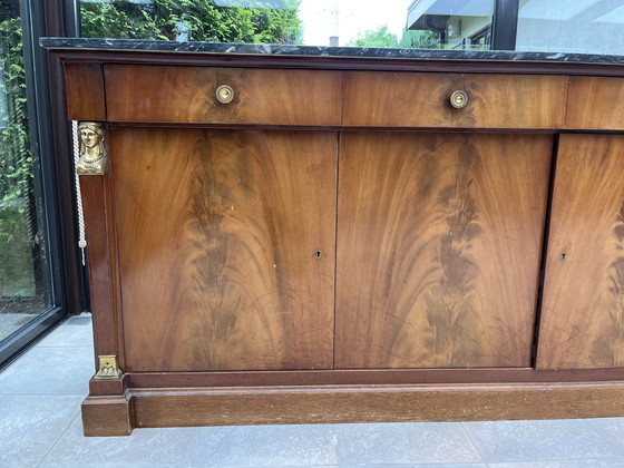 Image 1 of Mobile antico in stile Impero con piano in marmo