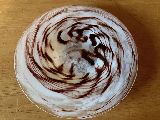 Opaline glass plate/trinket dish from Florence