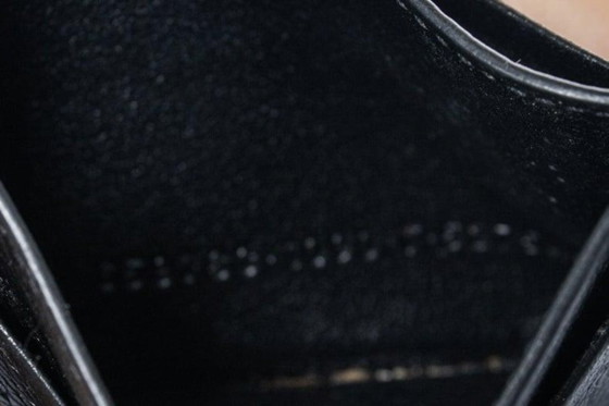 Image 1 of Balenciaga, black leather card holder with key ring