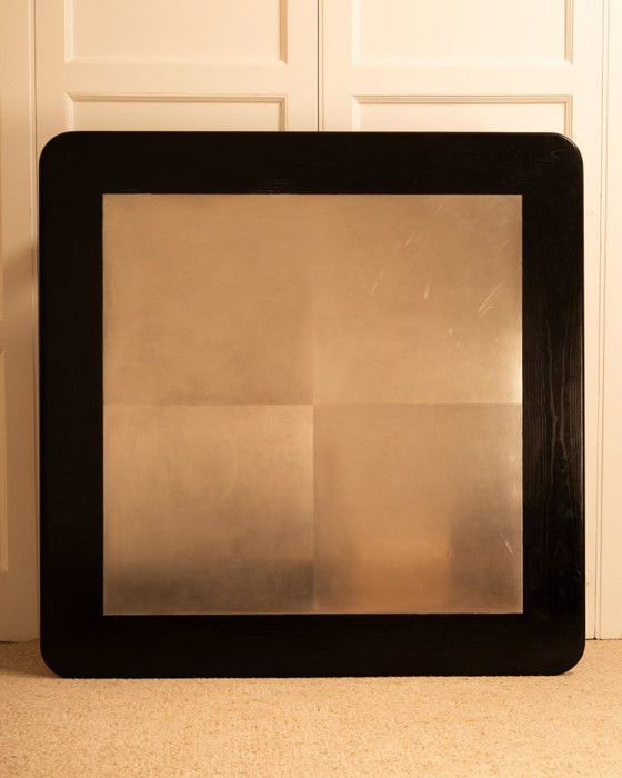 Image 1 of wood & metal coffee table 