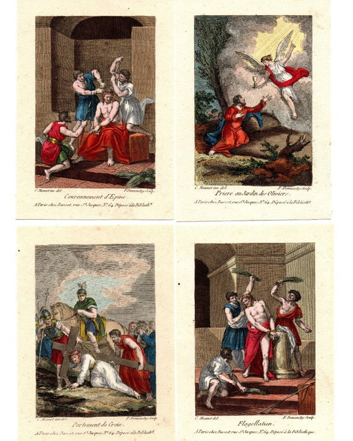 7 Incisioni religiose Charles Monnet 1732-1808