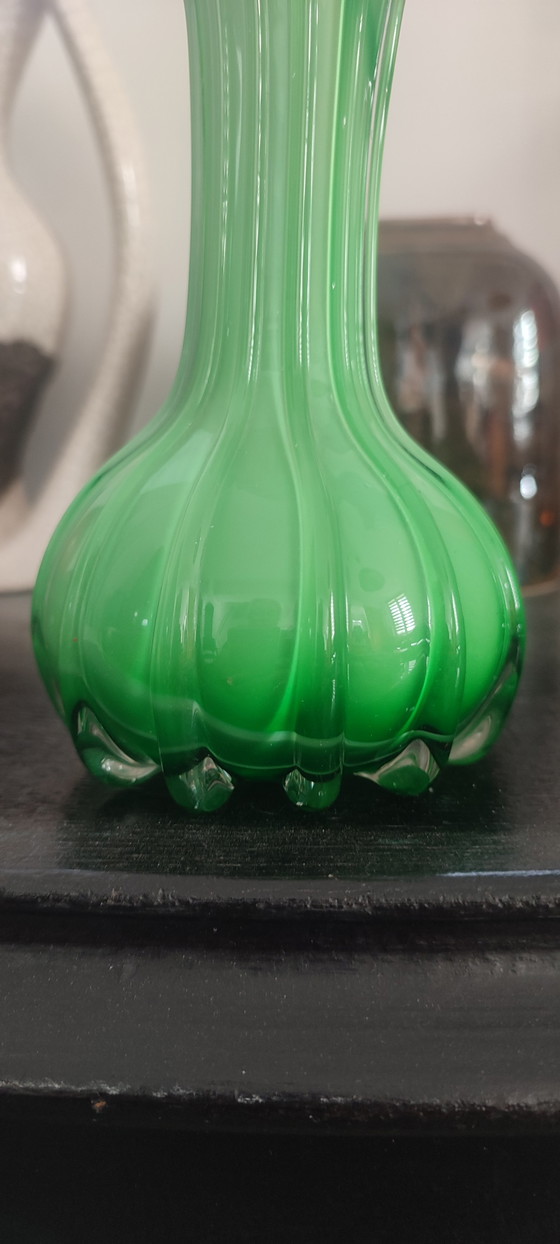 Paar Murano Jack in the Pulpit geblazen glazen Vazen ca.1970 – Murano Glass (photo 14 of 15)