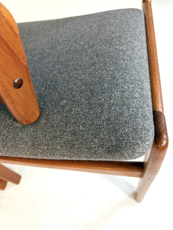 Image 1 of 6 sedie da pranzo restaurate Burchardt-Nielsen anni '70