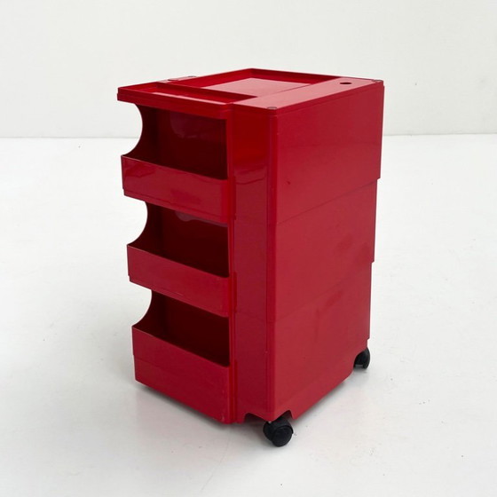 Image 1 of Red Boby Trolley by Joe Colombo for Bieffeplast, 1960s