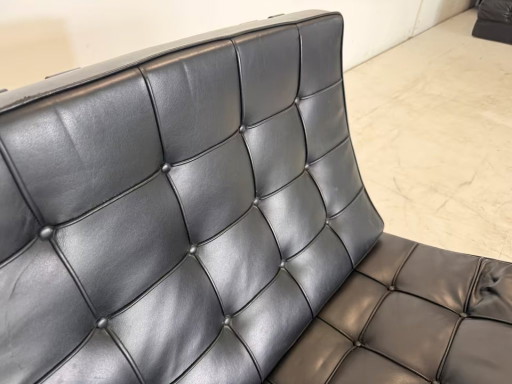 Knoll Barcelona Stoel Design Lederen Stoel Fauteuil – stoelen fauteuils, Leather, Metal (photo 2 of 15)