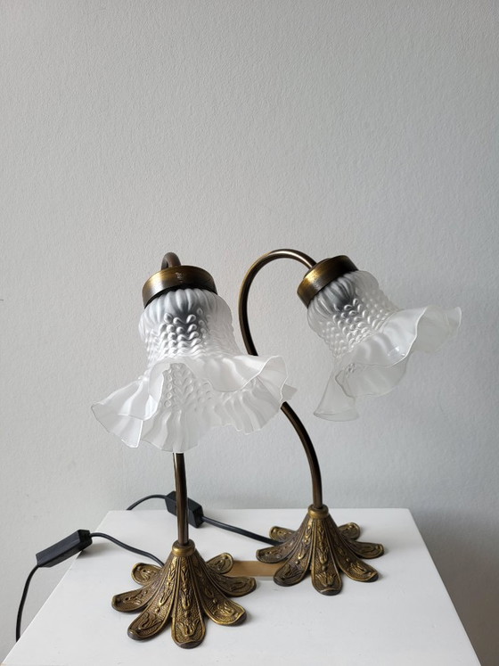 Paire de lampes de bureau Lily – Brass (photo 4 of 12)