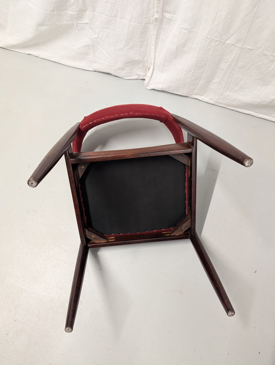 Image 1 of 6 A.W.A. Mid Century Dutch Design Kuhhorn Esszimmerstühle