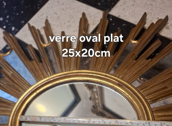 Image 1 of Specchio ovale da sole 86x66cm rara edizione Deknudt