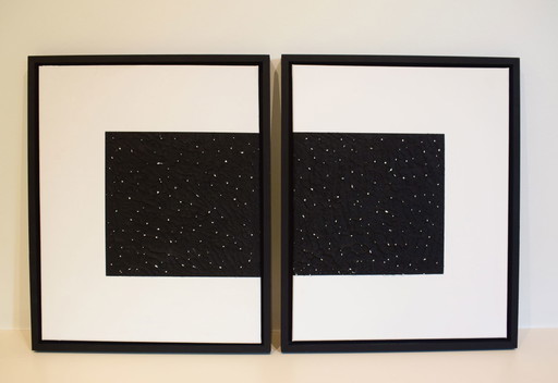 2x Textured art