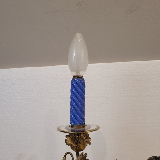 Image 1 of Candelabro / Lampada, ormolú e porcellana, Victor Paillard, Napoleone III, 1870 - Francia