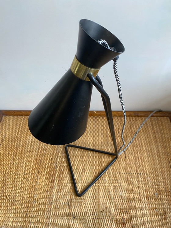 Vintage 1970 Black Metal Cocotte Lamp – Table lamps (photo 5 of 14)