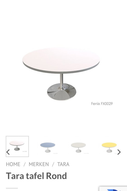 Tara design eetkamer tafel wit