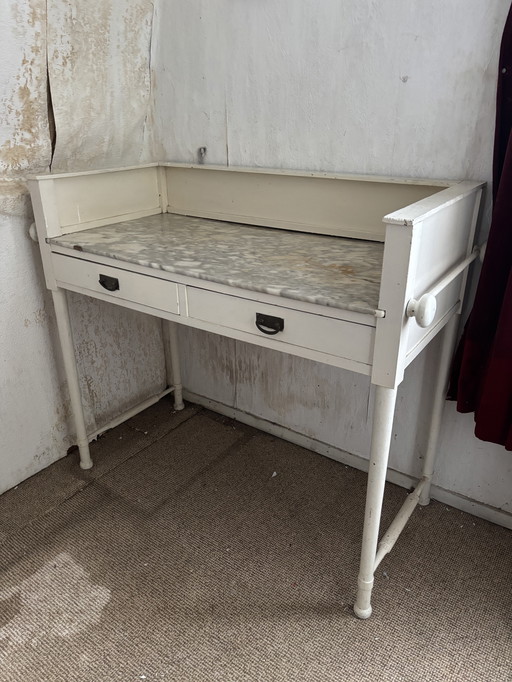 Antique Dressing Table with Marble