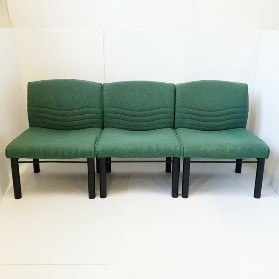 Image 1 of Vintage fauteuil uit de jaren 80 van wol en staal, model C