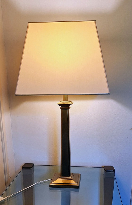 Kullmann Lampe – Tischlampen, Stoff, Messing (photo 2 of 12)