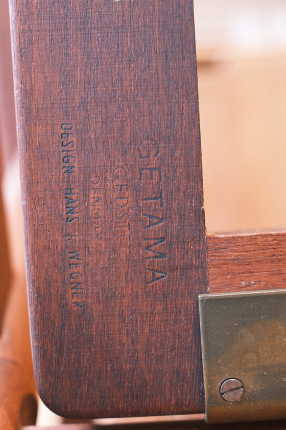 Hans Wegner Skandinavischer Design Sessel, Holz, Grün (Foto 9 von 9)