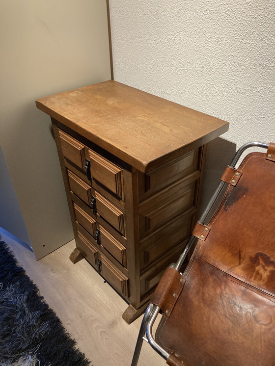 Image 1 of Baroq kastje met lade massief hout