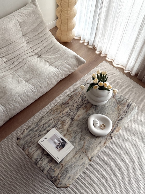 Image 1 of table basse vintage en marbre