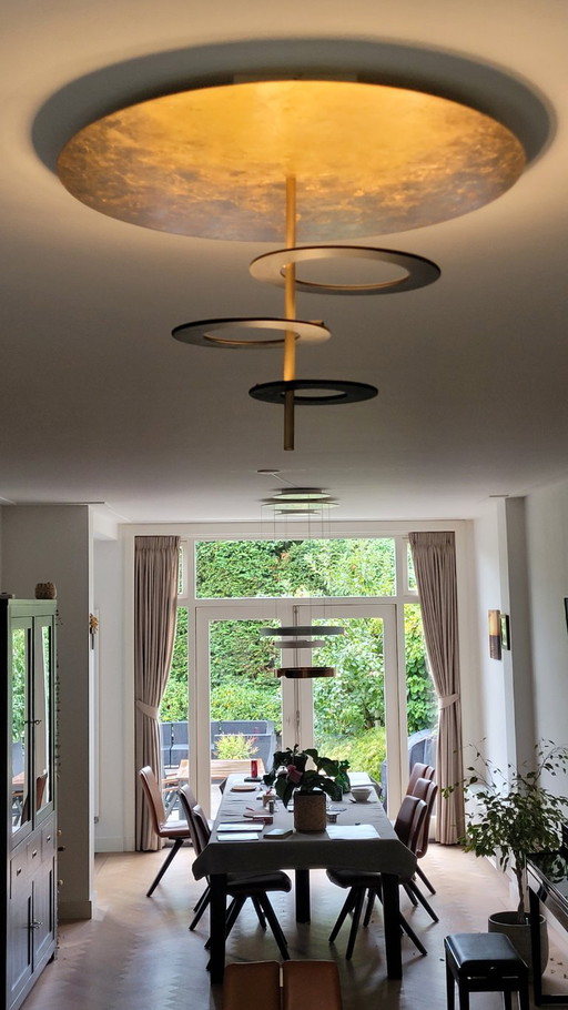 Ceiling Lamp Icone Hula Hoop P3 Gold Black