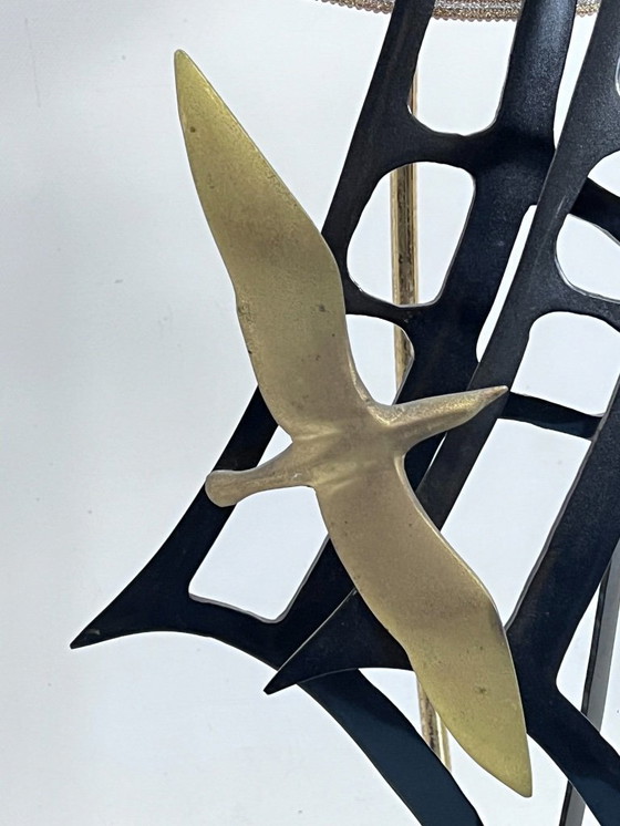 Image 1 of Lampe italienne plaquée or Lanciotto Galeotti, style Midcentury, par L'Originale, années 1970