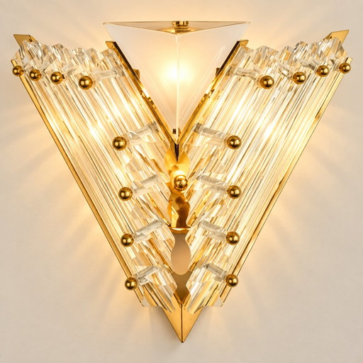 Lampada da parete vintage di design italiano