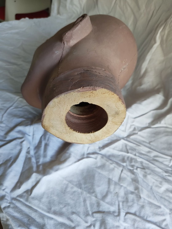 Etalage kop lachende man – Beeldhouwkunst, Kunststof, Hout (photo 6 of 7)