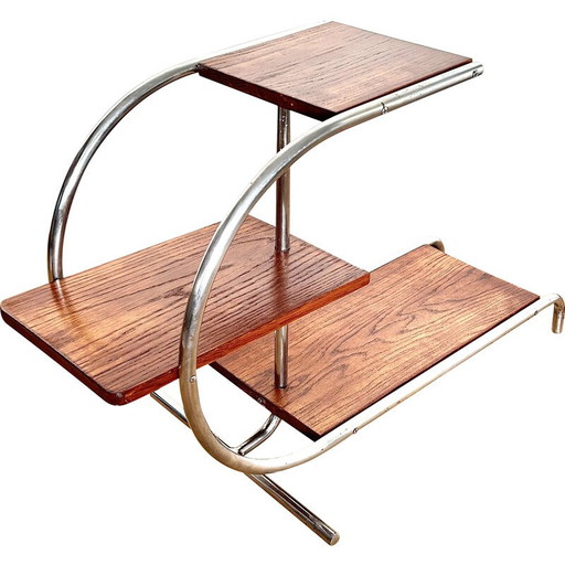 Table d'appoint vintage Plantstand H-156 par Jindrich Halabala pour Up Zavody, Tchécoslovaquie