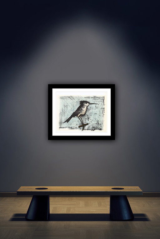 Bernard Buffet,“The Bird, 1967”. Gedrukt November 1967 Op De Persen Van Fernand Mourlot, Meesterlithograaf In Parijs. In Uitstek