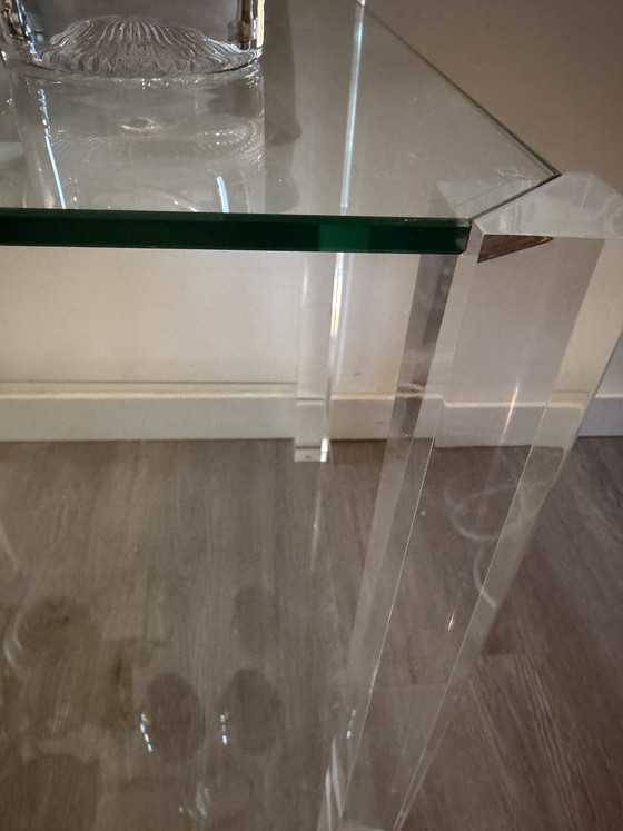 Image 1 of Lucite bijzettafel Hollywood regency jaren 70/80