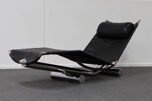 Chariot Chaise Lounge Designed by Paul Tuttle 1972 for Strässle International