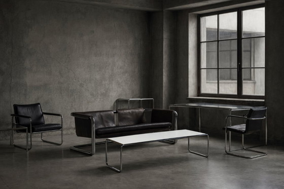 Image 1 of Vintage Mid-Century Italian Modern Laccio Kiga Low Coffee Table by Marcel Breuer for Gavina, 1960s